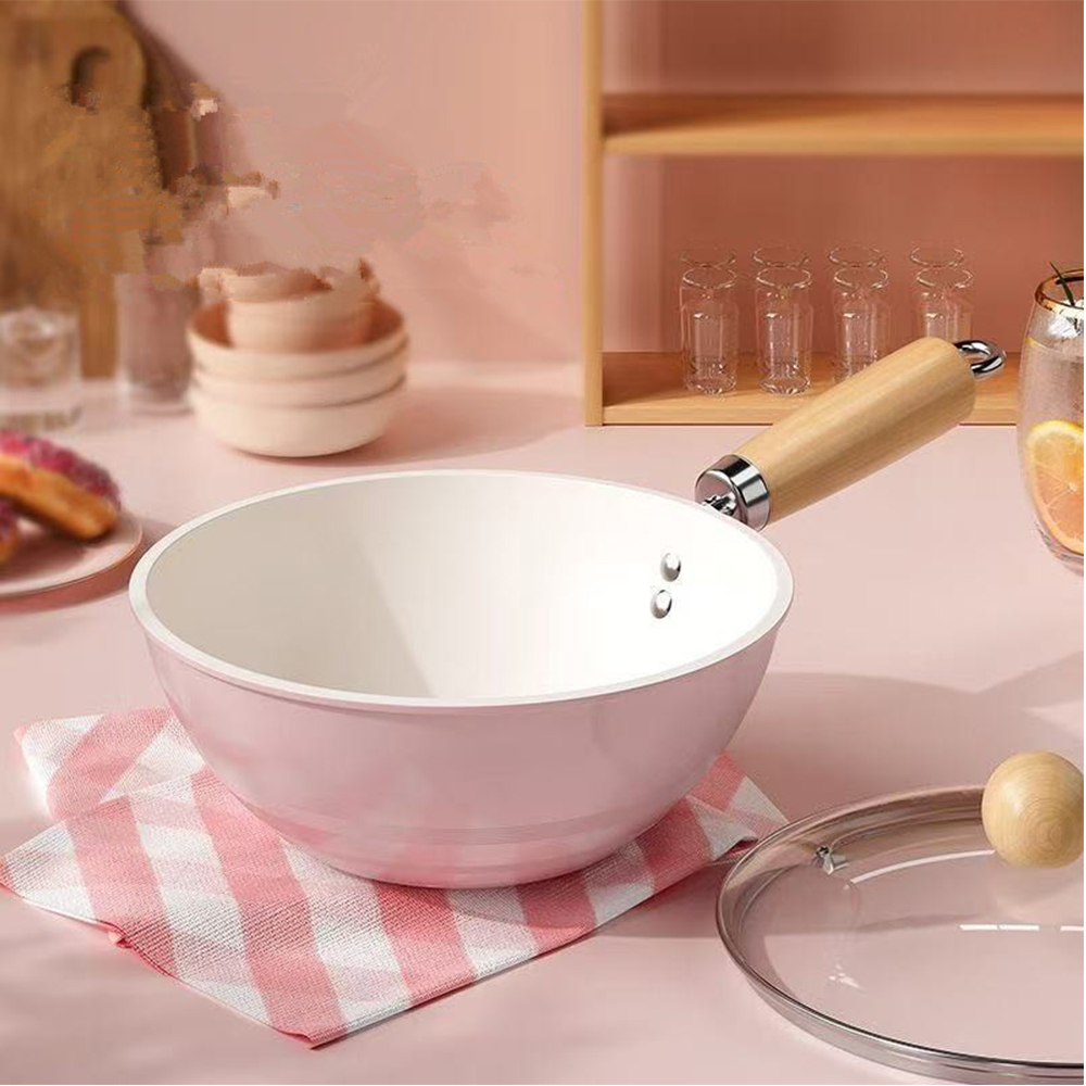 Mini Frying Pan Non-Stick Wok Ceramic Home Egg Steak Skillet Pancake Fried Induction Cooker Gas Stove Saucepan Kitchen Cookware