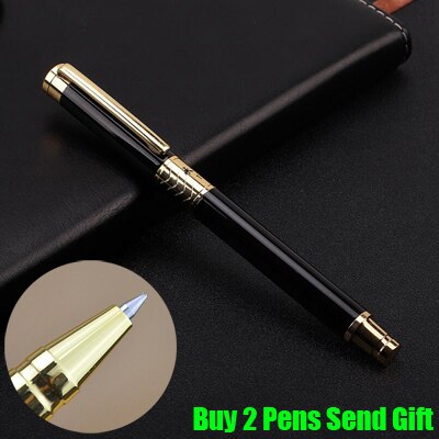 Merk yong sheng metalen vulpen doos verpakking business executive snel schrijvende inktpen 1132: Zwarte rollerpen