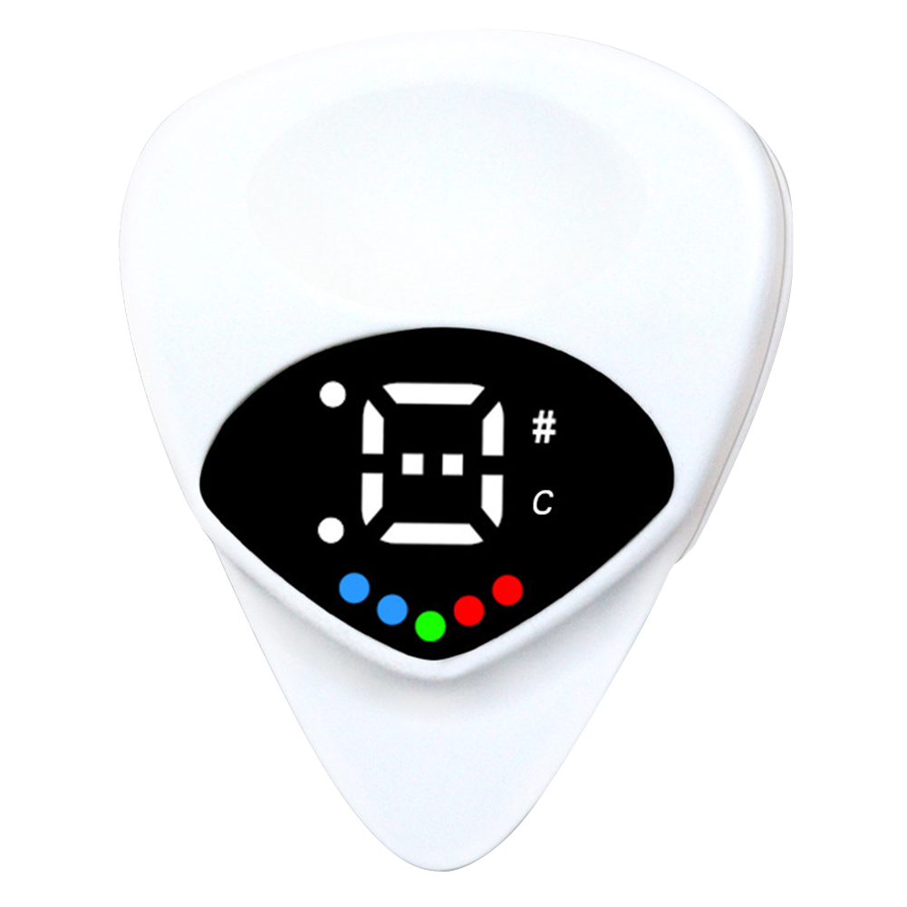 Draagbare Gitaar Pick Tuner Combo 2-in-1 Gitaar Pick Folk Gitaar Ukelele Tuner voor Akoestische/Elektrische Gitaar bas: Default Title