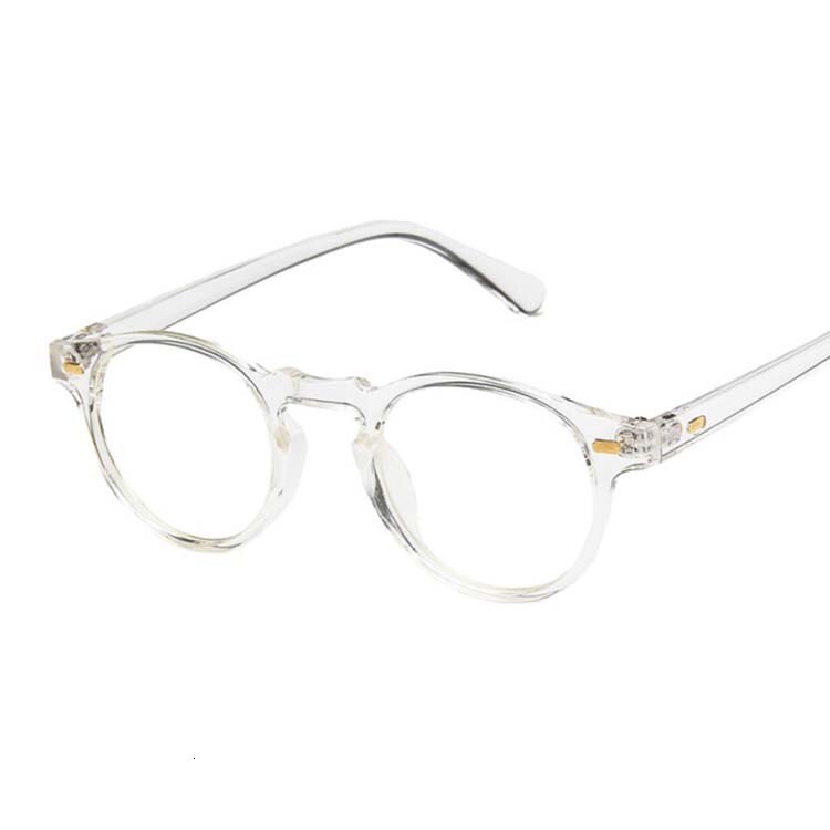 Classic Vintage Sunglasses Women Male Round Cat Eye Sunglasses Female Retro Style Leopard Small Frame Oculos De Sol: Transparent