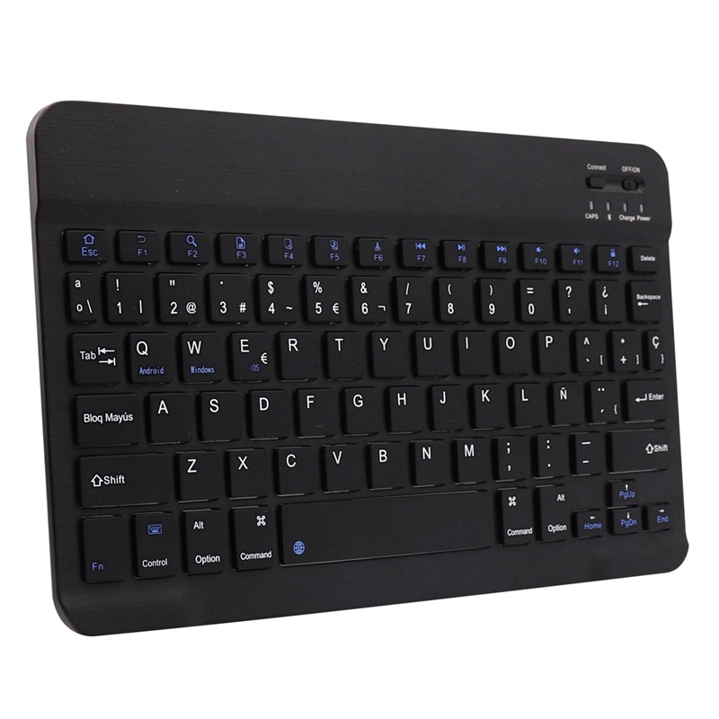 Draadloos toetsenbord, spaans/engels tweetalig bluetooth-toetsenbord voor samsung galaxy tab  s6 lite