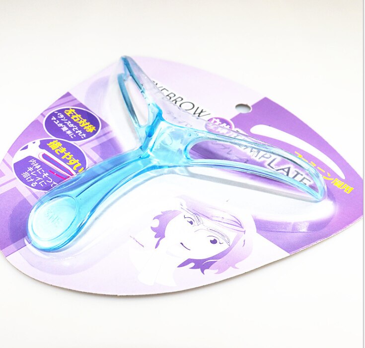 Eyebrow Stencils Kit Eyebrow Shaping Balanced Template Helper Grooming Card Eyebrow Defining Guide Makeup Tools: blue