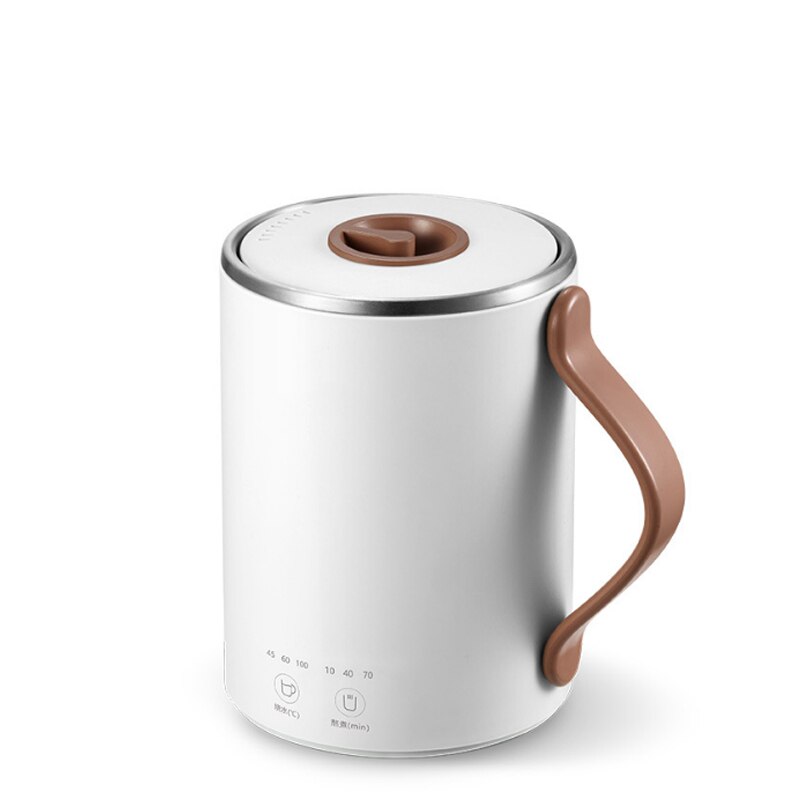 350ml Health Pot Portable Kettle Electric Stewing Soup Cup Tea Maker Porridge Bird Nest Dessert Boiling Cup Office 220V EU: White / US