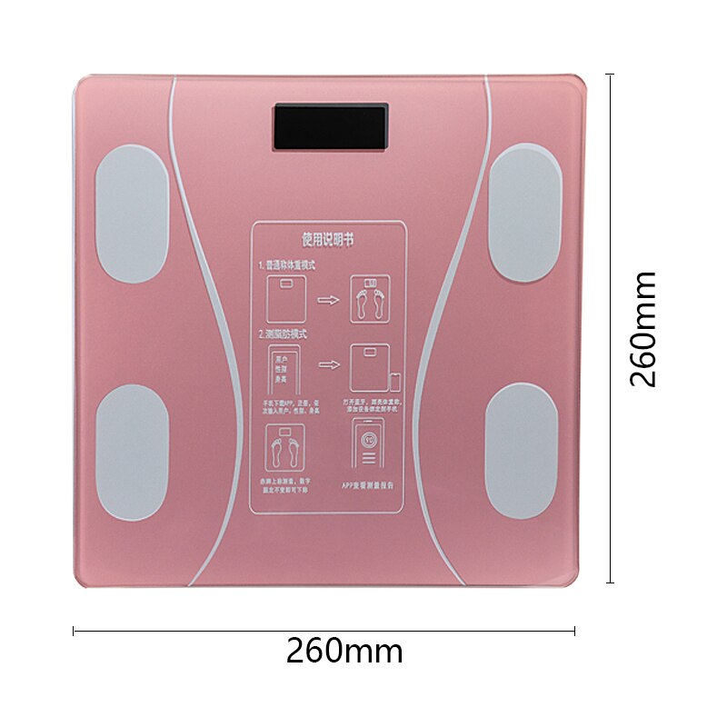 Báscula de grasa corporal para baño, báscula Digital de peso humano, pantalla lcd, índice corporal, báscula electrónica inteligente, báscula de peso para Android o IOS