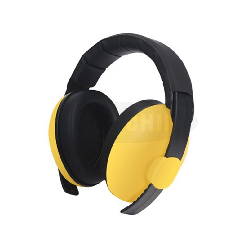 Baby Earmuffs Children Sleep Learning Ear Defenders Noise Proof Comfortable Durable Protection Kids Anti-Noise Headphone: Yellow