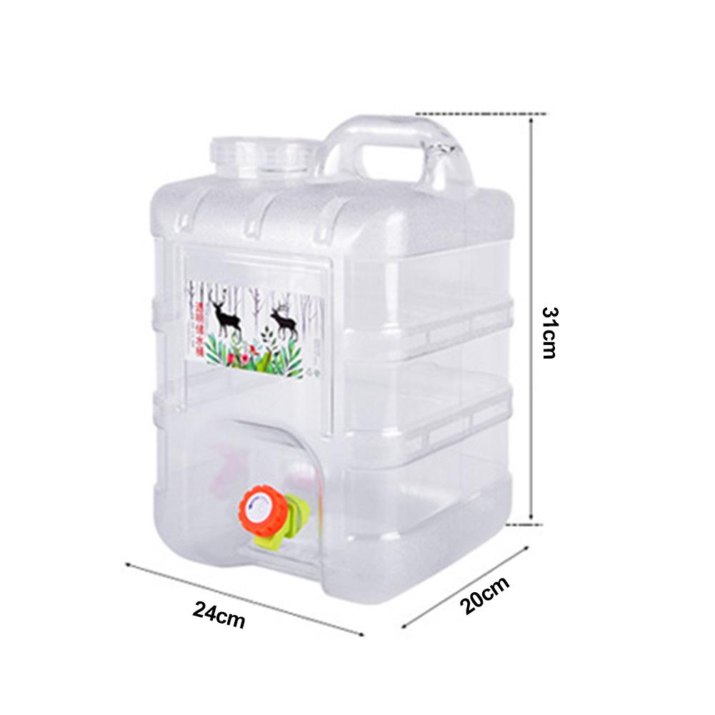Car Water Bucket 6L/10L Portable Outdoor Camping Car Water Carrier Bucket Canister Storage Container With Water Tap