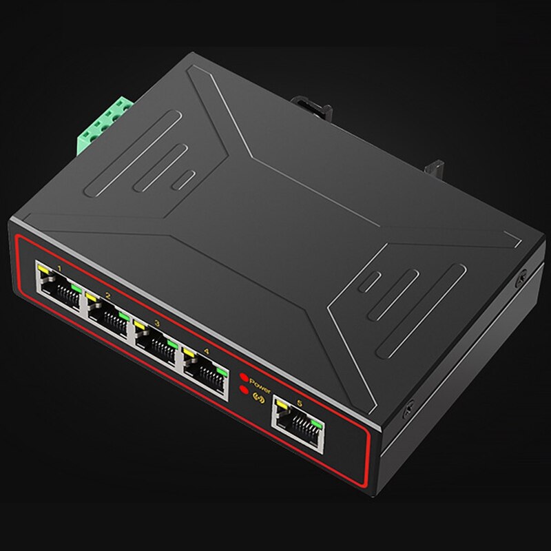 Commutateur Ethernet industriel à 5 Ports, boîtier métallique, 10/100 mb/s, pour renforcer le Signal Rj45, commutateur réseau lan