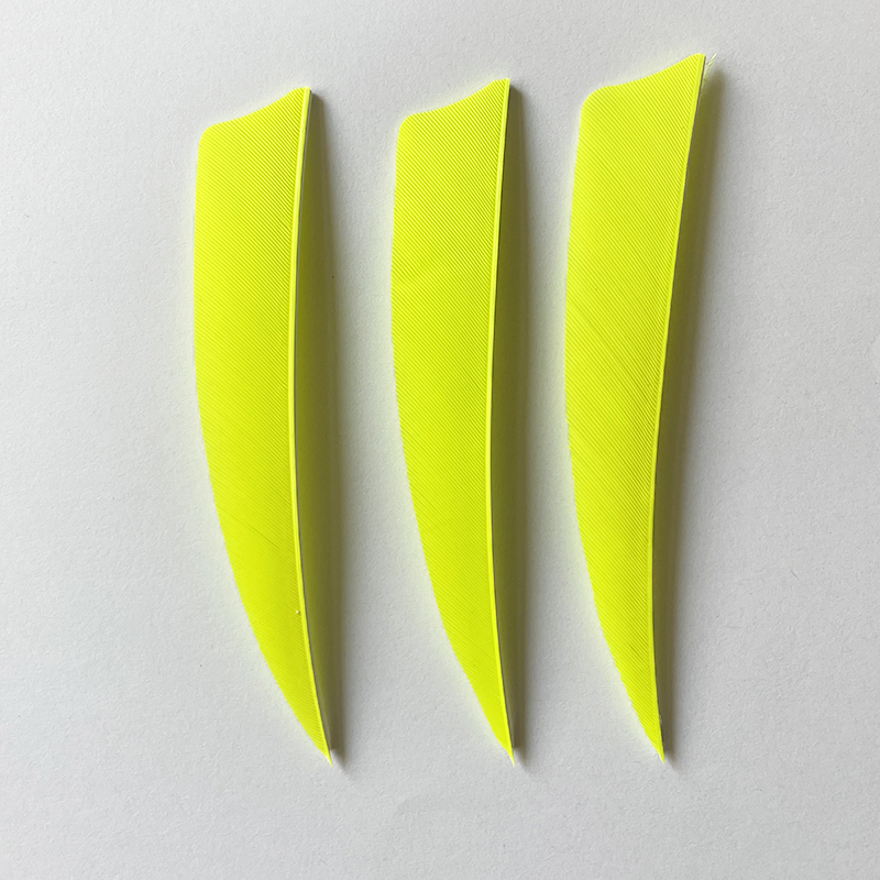 100Pcs 4 "Links Flügel Bogenschießen Befiederung Türkei Federn Schild Pfeil Welle Feder Befiederungen Flügel Jagd Schießen Zubehör: Dark Grau