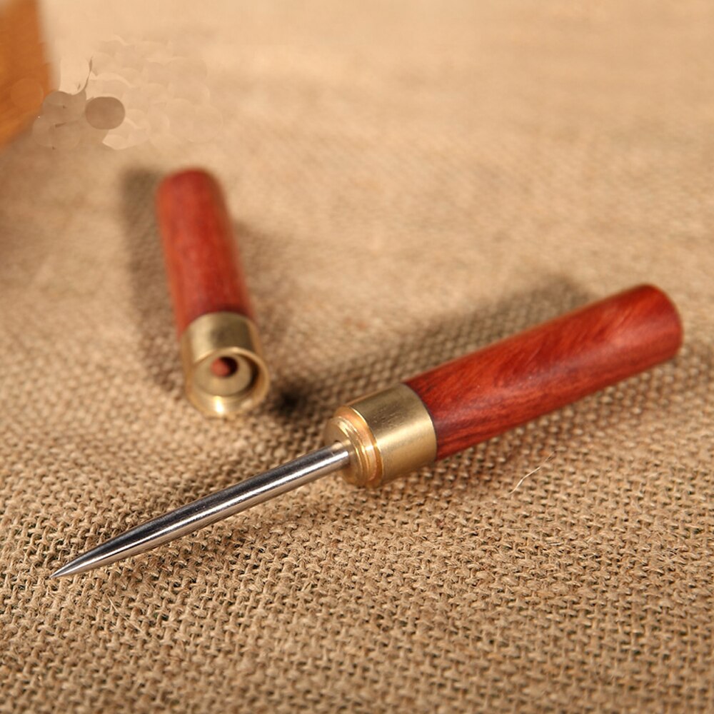 Elegante Massivholz Edelstahl Puer Tee Messer einstellen Werkzeuge nadel Tee Kegel Puerh Kuchen Sandelholz Tee-Stock dunkel Tee