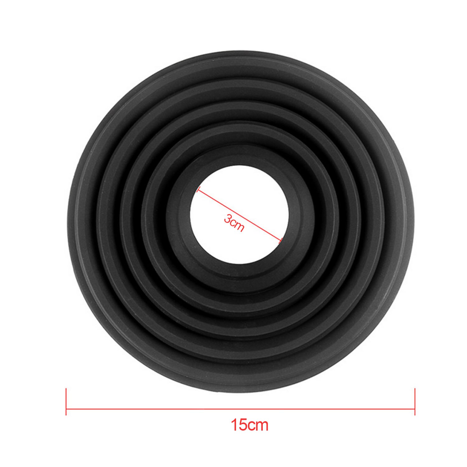 Gosear, tapa de objetivo plegable de silicona antireflectante, tapa de objetivo para bloquear el brillo, cámara SLR DSLR de 30mm de diámetro