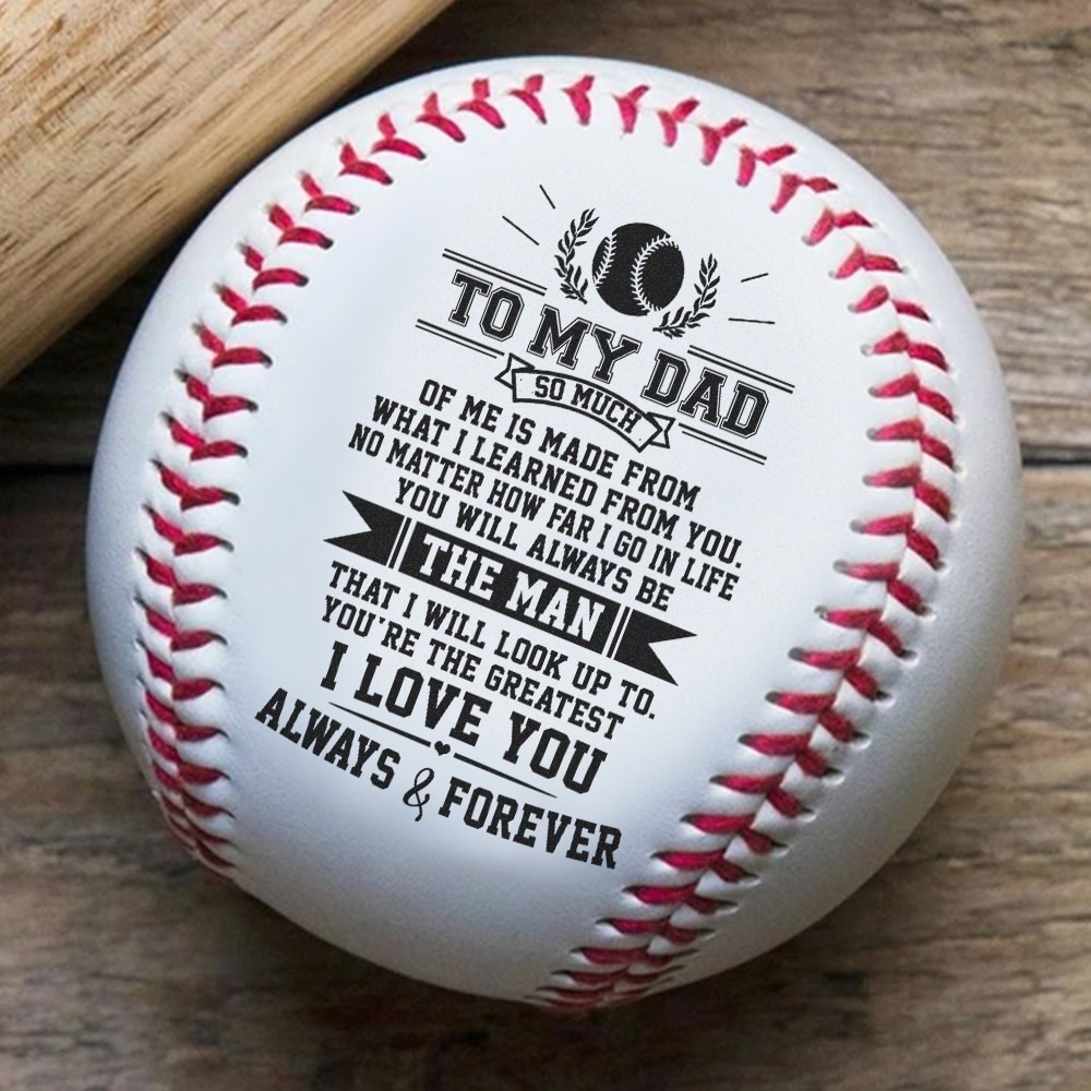 Voor Dad I Love U Vader-Baseball Bal