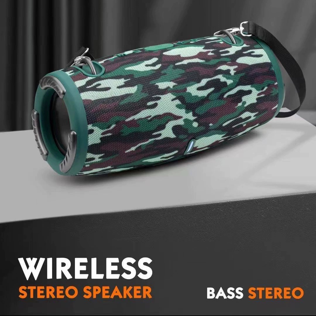 Alto-falante Bluetooth portátil QUEED Mini XTREME 3 – Alto-falante sem fio externo com graves profundos e suporte para cartão TF: Verde exército