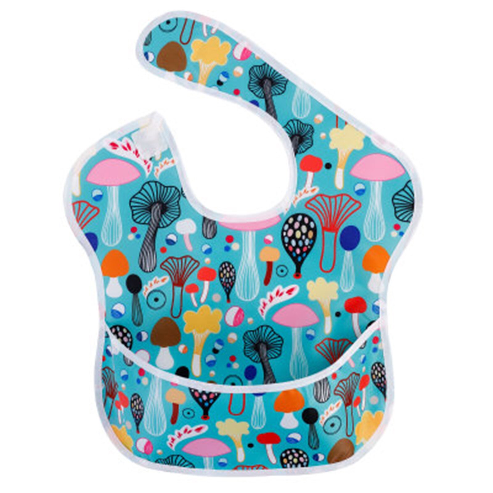 Bavoir en silicone à la pour bébé, imperméable, solide, bavette Bandana pour -né, tissu d'alimentation, écharpe baveuse #4: F