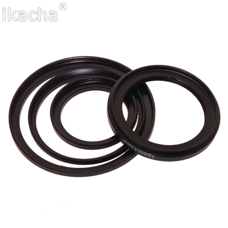 8 stks 49-52 52-55 55-58 58-62 62-67 67-72 72-77 77-82mm Metalen Camera Lens Filter Adapter Ring Draad Man-vrouw Stap Up