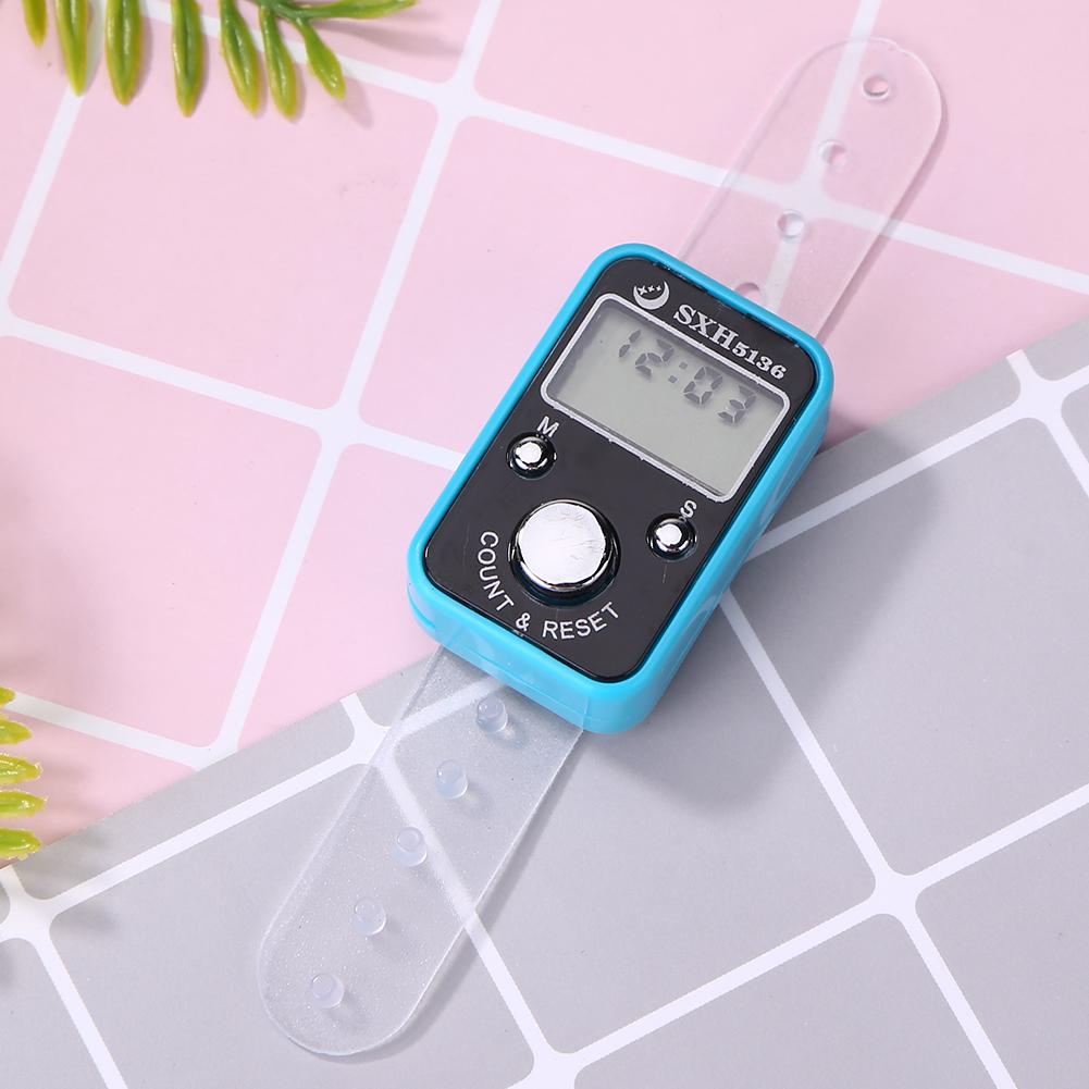 Mini Finger Rows Counter LCD Electronic Digital Tally Counter Stitch Marker And Row Finger Counting Timer Soccer Golf Counter