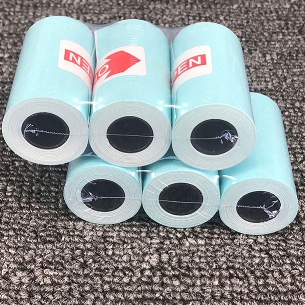 Rouleau de papier autocollant auto-adhésif pour imprimante thermique de poche, impression directe, 3 pièces