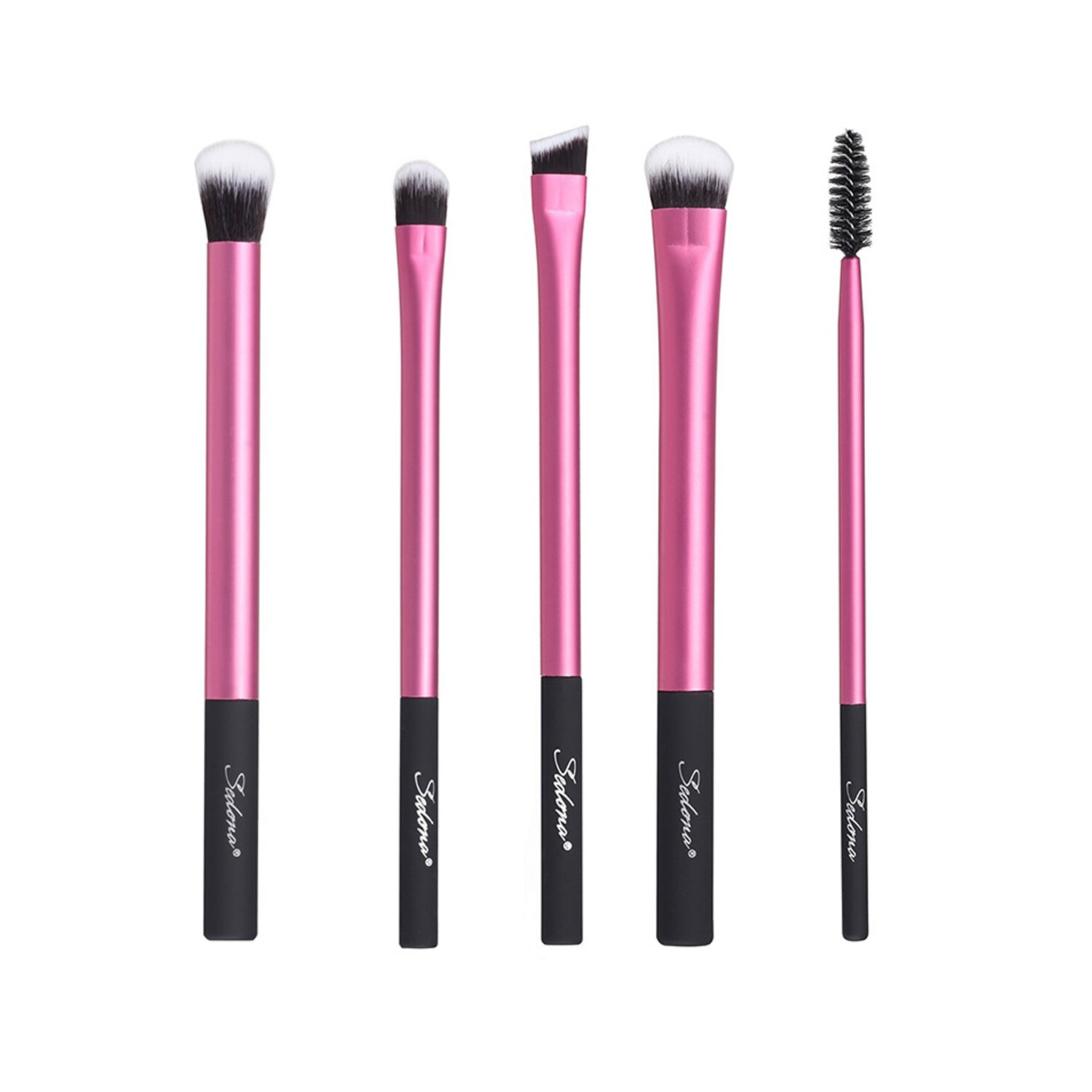 Sedona Makeup Brushes Pro Pink Brush Set Powder EyeShadow Blending Eyeliner Eyelash Eyebrow Make up Beauty Cosmetics Brushes: SD02 Pink