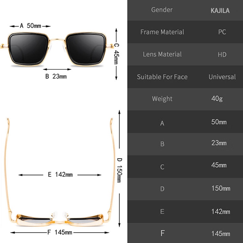 Vintage steampunk solbriller menn retro metall firkantede briller trendy merke solbriller solbriller for kvinner lunette de soleil