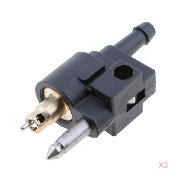3 stücke Kraftstoff Linie Stecker Quick Connect 1/4 zoll 6mm Männlichen Gas Tank Armaturen Ersetzen für Yamaha Außenborder