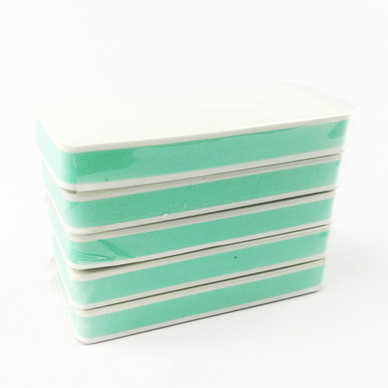 5 stk neglefil polering til negle dobbelt side buffer blcok buff shine neglelak til negle art værktøjer poler manicure kits