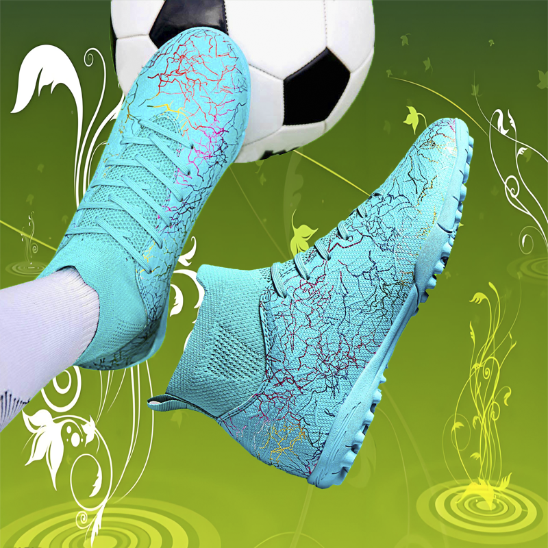 Men Football Boots Breathable Sport Training Soccer Shoes Cleats Sport Outdoor TF Futsal Match Turf Grass