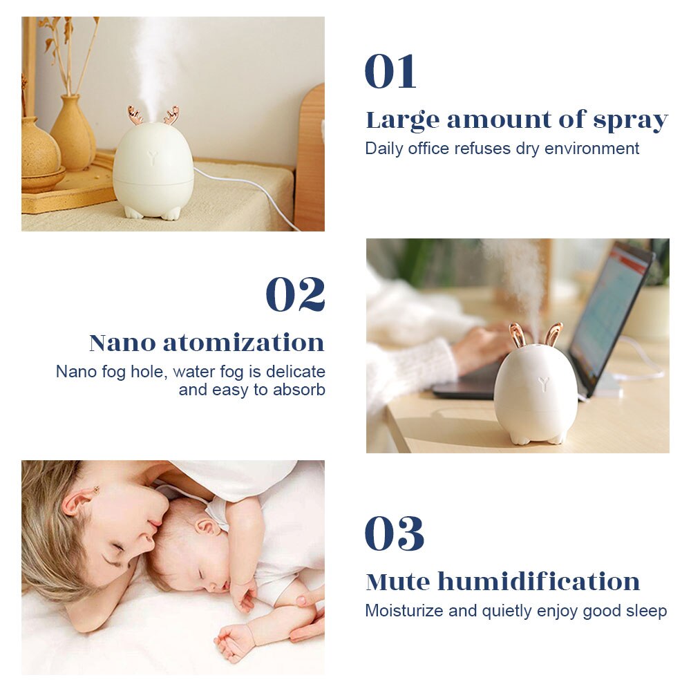 Skin Mouisture Machine Aroma Essential Oil Diffuser for Home Car USB Fogger Mist Maker Beauty Rejuvenation Tools