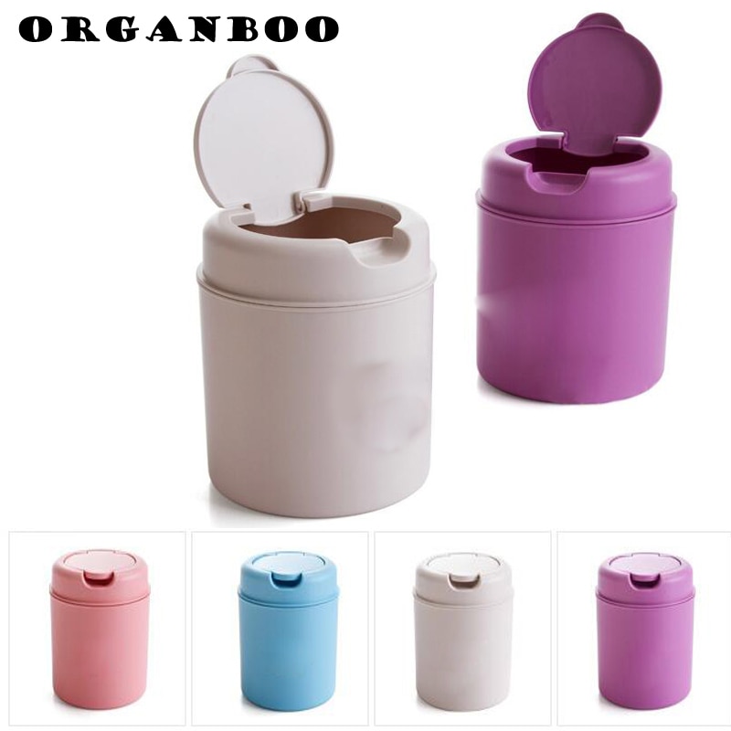 1PC Mini desktop trash cans household clean trash cans trash bin cesto de lixo desk organizer garbage plastic bucket cubo basura