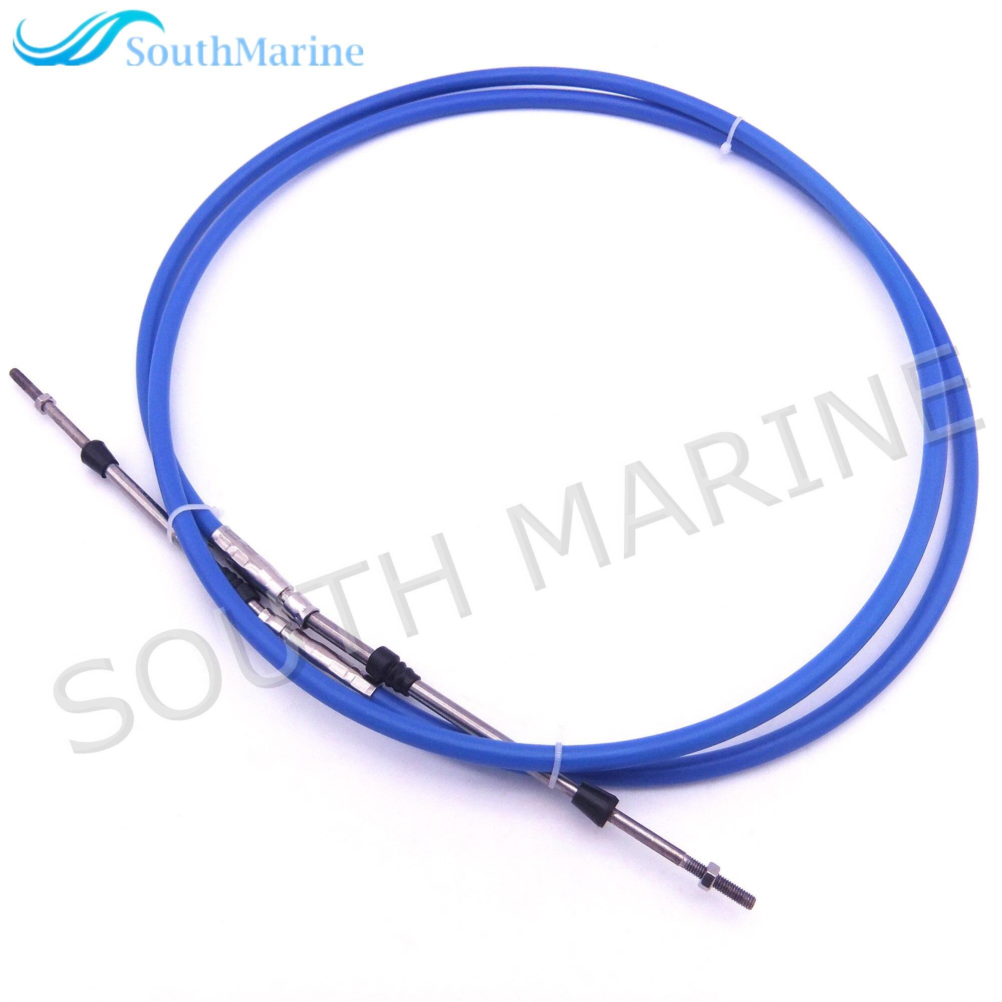 Outboard Engine Remote Control Throttle Shift Cable 8ft ABA-CABLE-08-GY for Yamaha Boat Motor Steering System 2.438m Blue
