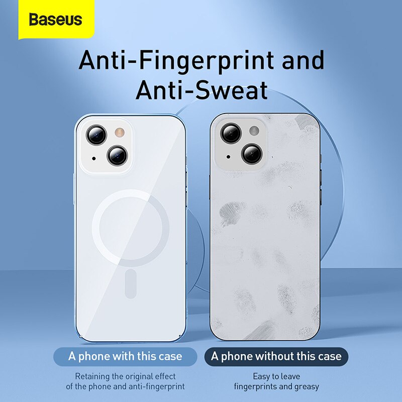 Baseus Magnetische Telefoon Case Voor Iphone 13 12 Pro Max Ondersteuning Draadloze Opladen Back Case Transparant Bescherm Cover Voor IPhone2021