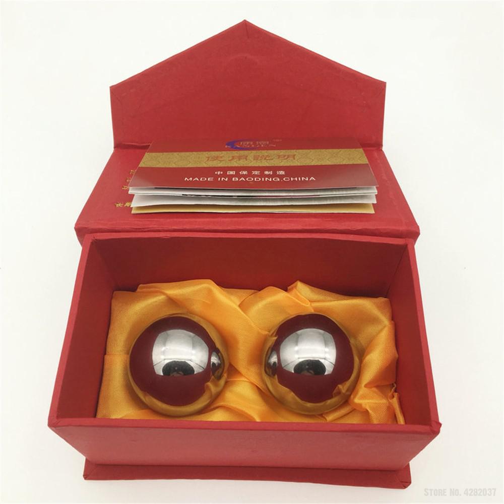 Steel Ball 2 pcs Solid Handball Massage For The Therapy Hand Massage Ball Fitness Body Fascia Exercise Relieve Yoga Ball Fitness