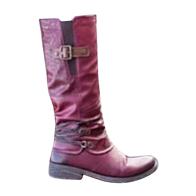 Femmes décontracté Martin bottes femmes bottes plates bas femme cheville chaussures femme grande taille à lacets chaussures de: red / 35