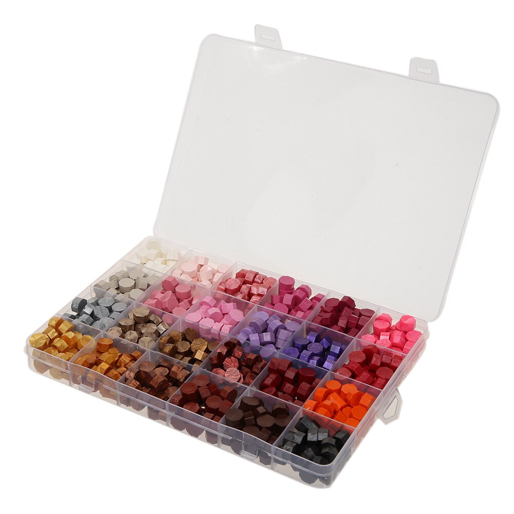 Ensemble de comprimés de cire à sceller, 200/400/700 pièces, avec tampon pour sceller une cuillère, décoration pour Scrapbooking, cachetage d'invitation de mariage: K 700Pcs bead