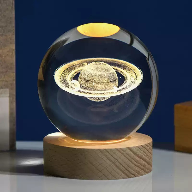 3d kristalllampor lampa glödande planetarisk galax nattlampa kristallkula nattlampor sänglampa heminredning jul
