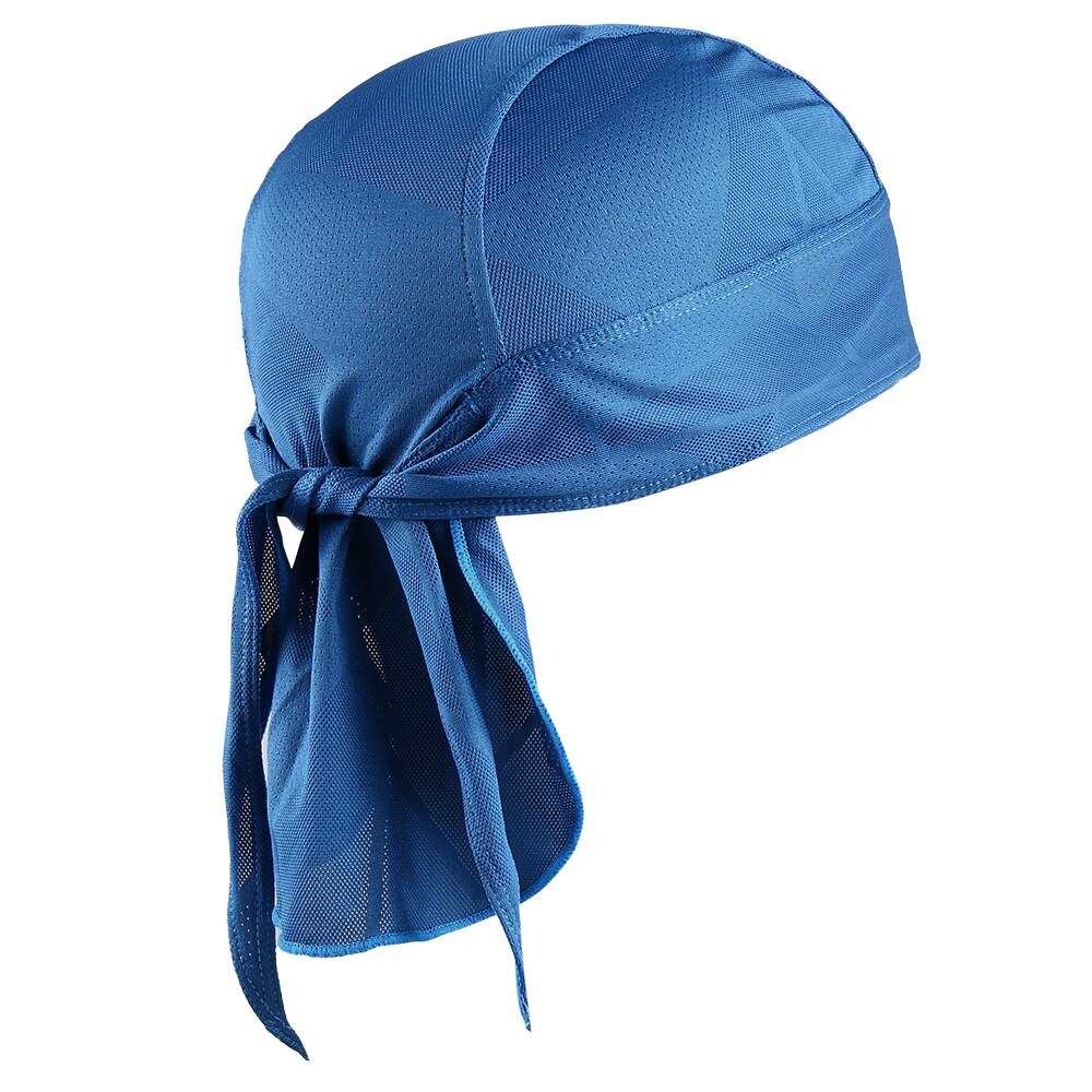 Chapeaux de Pirate pour hommes, casquette de vélo, bonnet de Sport réglable, cyclisme, chapeau d'équitation, écharpe, doublure, Bandana pour femmes: 02 Lake Blue