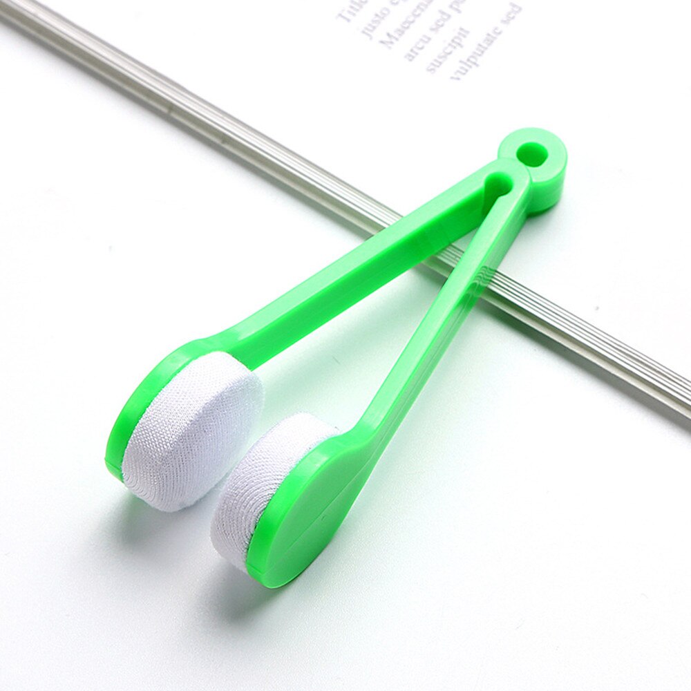 1pc Sun Glasses Eyeglass Microfiber Spectacles Cleaner Brush Cleaning Tool Eyeglasses Cleaner Home Office Accessories Free Ship: Green