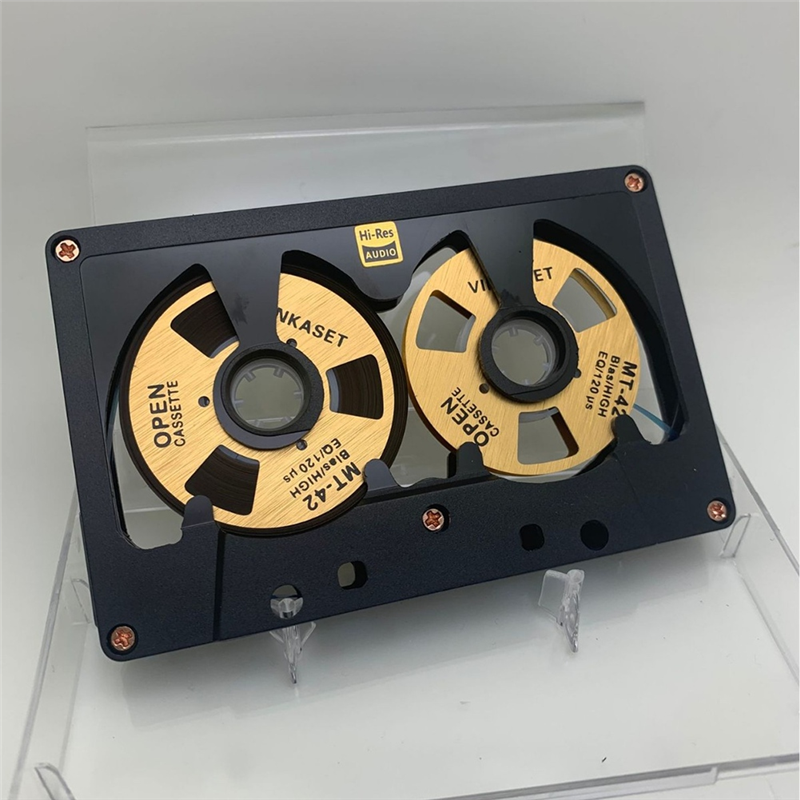 ABAC-Double Sided Cassette Audio Reel To Reel 50 Minute Blank Tape Metal Reel Hollow Case Self-Made