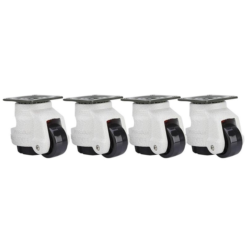 4 pièces rétractable nivellement roulettes Machine industrielle pivotant roulette roulette pour bureau chaise chariot 330 Lbs capacité GD-40