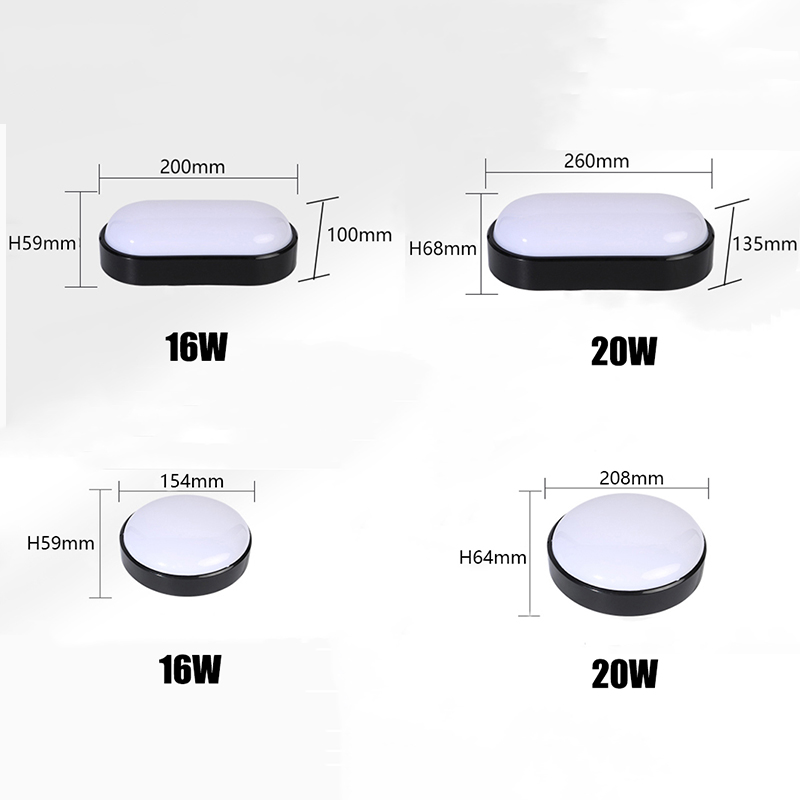 Outdoor Led Wandlamp Waterdicht Gangpad Balkon Buiten Schans Armatuur Ronde Plafondlamp Badkamer Balkon Keuken Verlichting