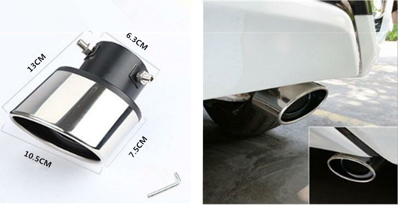 Carcasa de tubo de escape para coche, accesorios para Hyundai SantaFe, Veracruz, Mistra, Tucson, Veloster, Rohens, AZERA, Avante, IONIQ