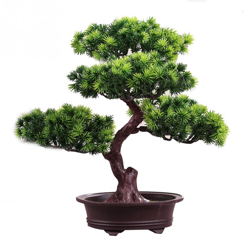 Konstgjord verklighetstrogen heminredningssimulering skönhet tall phoenix tall träd krukväxt kontor diy dekorativ bonsai festival: 2