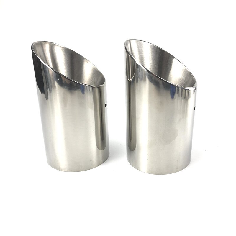 Tubo de Escape de acero inoxidable para Ford, silenciador trasero de , 2 unids/set/juego, funda cver para Ford Escape Kuga , estilo de coche: silver