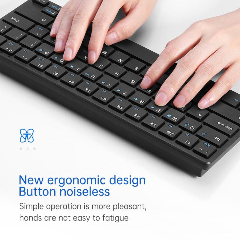 2.4g Wireless Keyboard Mouse Set Portable 10m Distance Keyboard Set With Usb Wireless Receiver Computer Peripheral