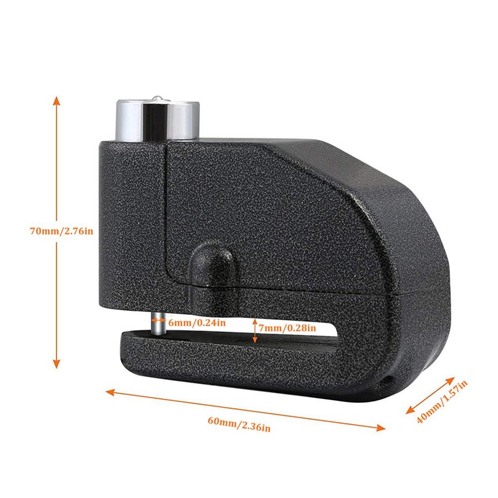 120Db Aluminium Legierung Disc Bremse Motorrad Lock Laut Alarm Sicherheit Warnung Sicherheit Anti diebstahl Bremsscheibe Zubehör