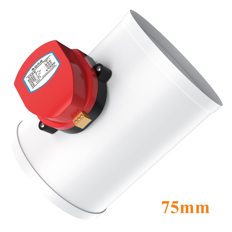 3 tum plast luftspjäll ventil hvac elektrisk luftkanal motoriserat spjäll för ventilationsrör ventil 220v 24v 12v 75mm