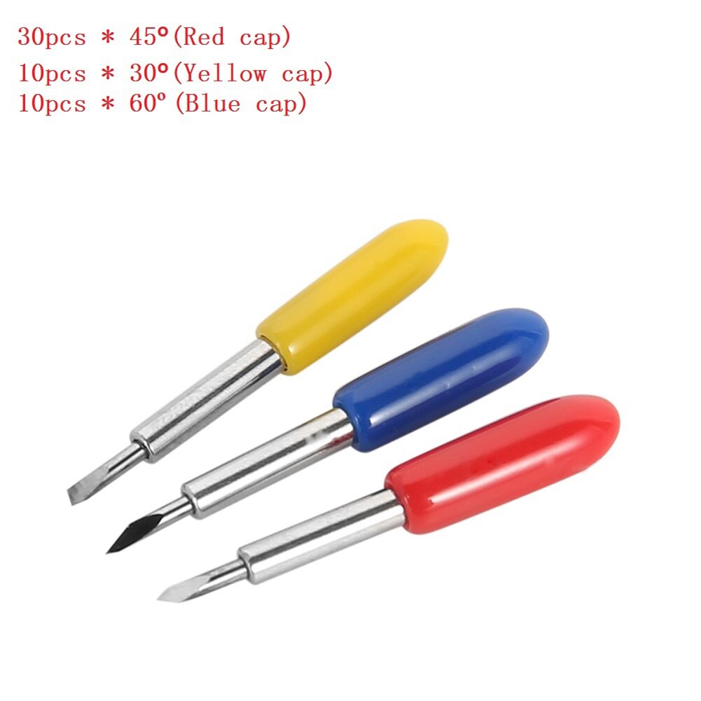 50ps 30/45/60° Cricut Cutting Replacement Blades For Roland Vinyl Cutter Plotte Roland Vinyl Cutting Blades