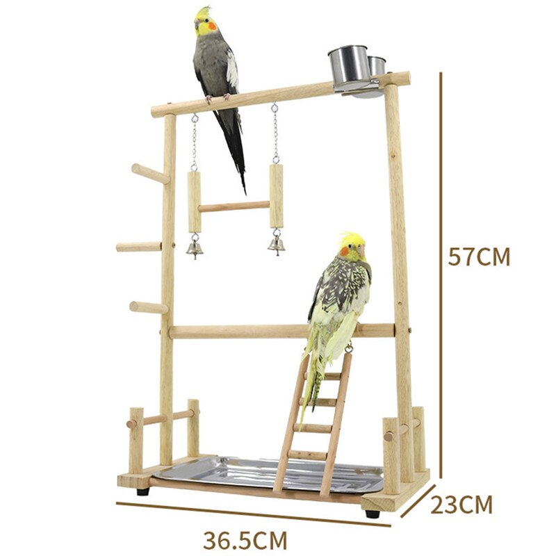 Support pour perchoir à oiseaux, jouets pour perroquets, exercice, mangeoire, Center d&#39;activité pour les oiseaux, perroquet, Conure, Cockatiel: W153