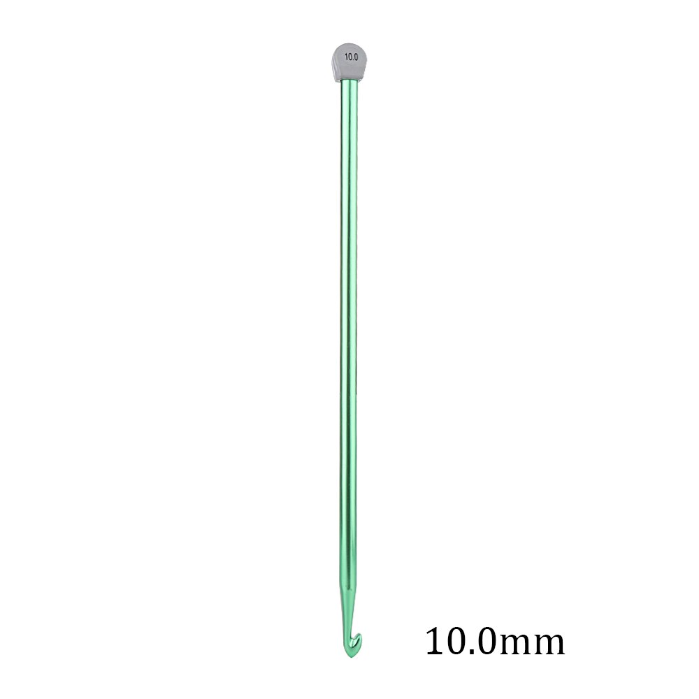 2.5-11mm 14 Size Tunisian Afghan Crochet Hooks Needle Multicolor Knitting Needles Hook Weaving Tool Long Sweater Sewing Needle: 10.0mm