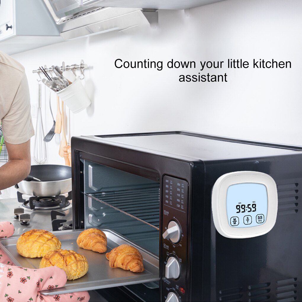 Barbecue Thermometer Digital Display Temperature Gauge Heat-resistant Portable Outdoor Picnic Probe Detector Meter