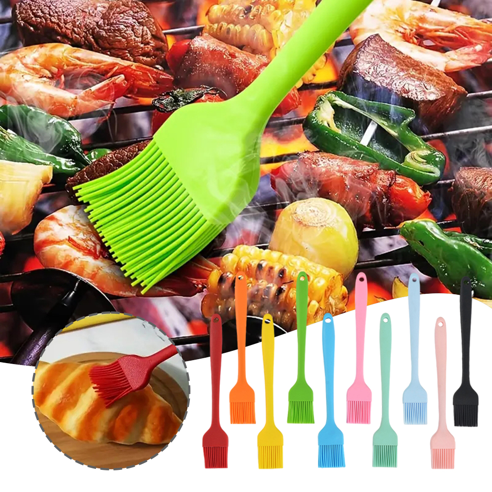 Silikonoljeborste grillpensel kryddsås kaka bröd smör ägg värmebeständig hemkök bakning matlagningsverktyg