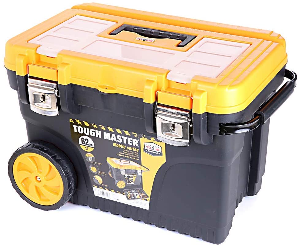 UPT Tool Chest Mobile Tool Box Chest on Wheels with Tote Tray, 24 inch/62cm
